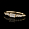 K18YG ダイヤモンドリング（K18YG・バケットダイヤ 0.18ct / メレダイヤ 0.13ct・指輪・リング / ダイヤモンド）