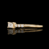 K18YG ダイヤモンドリング（K18YG・バケットダイヤ 0.18ct / メレダイヤ 0.13ct・指輪・リング / ダイヤモンド）
