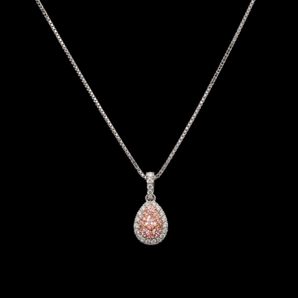 Pt850 ピンクダイヤモンド ネックレス（Pt850（プラチナ850）・ダイヤモンド 0.2ct・ネックレス / プラチナ）