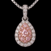 Pt850 ピンクダイヤモンド ネックレス（Pt850（プラチナ850）・ダイヤモンド 0.2ct・ネックレス / プラチナ）